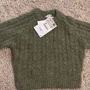 Zara Green Knit Sweater
